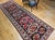 Vintage Persian Bakhtiari Wide Runner, Handwoven Wool, Floral Bouquet Design, Navy & Red, 4x13 For Sale - Image 4 of 17
