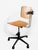 1970s Mid-Century Modern Minimalist Swivel Chair in Molded Plywood, 1976 For Sale - Image 5 of 10