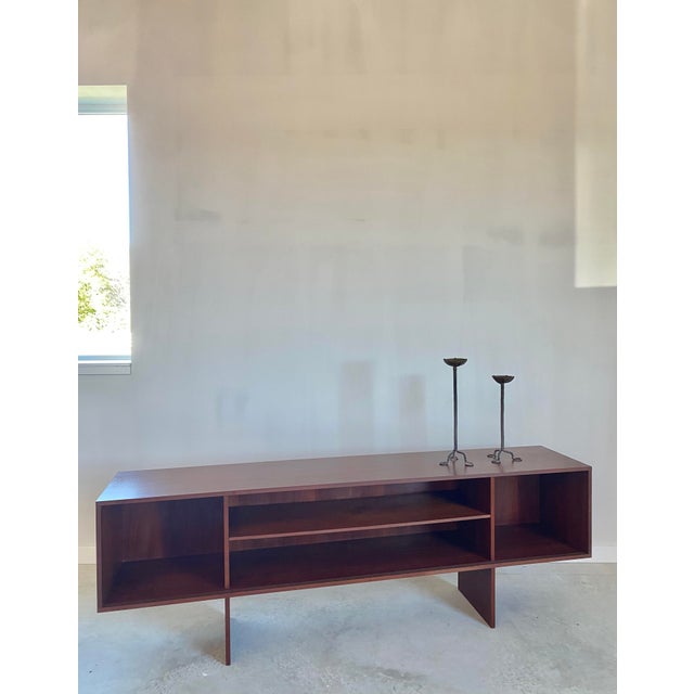 Wood Peter Løvig Nielsen Teak Credenza, Hand-Crafted Scandinavian Modern For Sale - Image 7 of 18