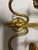 Italian Murano Glass Gold Gilded Sconces, 1960s, Set of 2 For Sale - Image 6 of 12