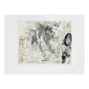 "Jeux De Pages" 1980s Pablo Picasso Estate Lithograph