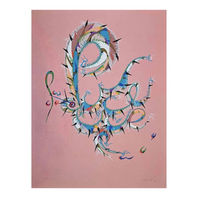 Rafael Alberti, Letter P, Original Lithograph, 1972 For Sale