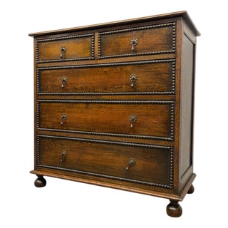 Early 20th Century English Chest of Drawers by Hansford Bros., Ryde Isle of Wight For Sale