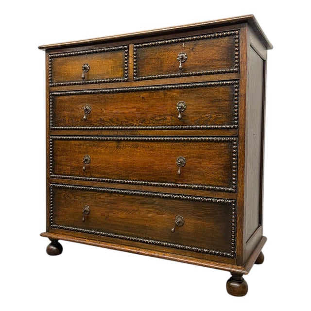 Early 20th Century English Chest of Drawers by Hansford Bros., Ryde Isle of Wight For Sale