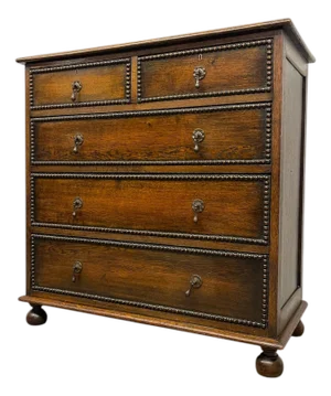 Early 20th Century English Chest of Drawers by Hansford Bros., Ryde Isle of Wight