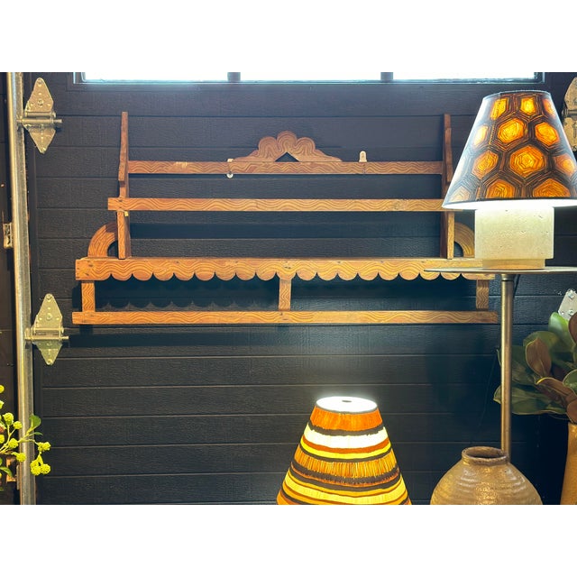 Beautifully shaped and painted in tones of yellow ochre and burnt orange. Made of pine and hard woods. Circa 1890’s aearly...