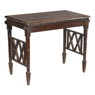 Vintage Indian Teakwood Table For Sale