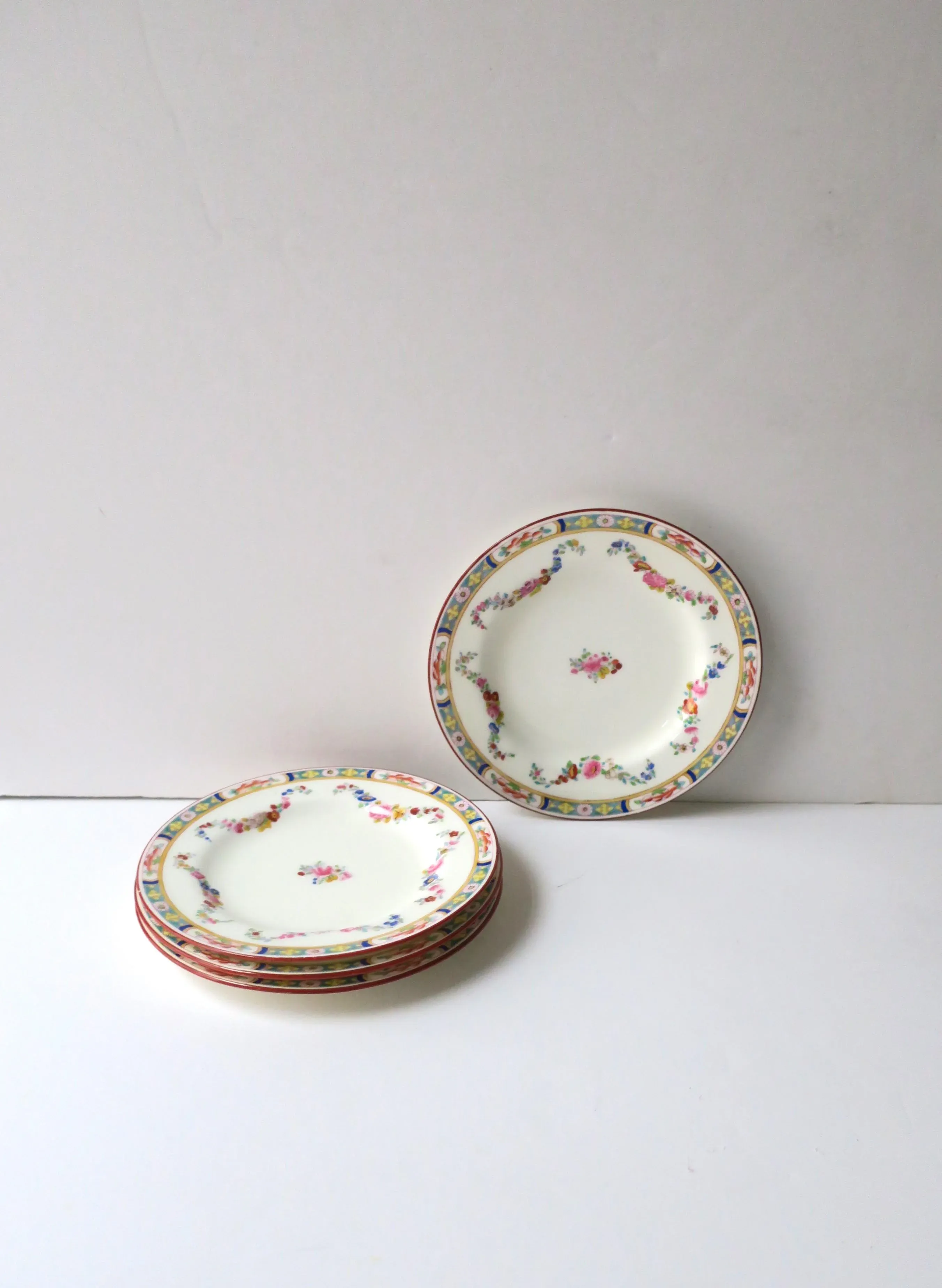 English Minton Porcelain Plates for Rhodes Bros Tacoma, Set of 4