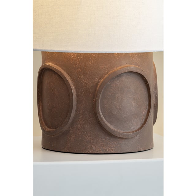 Brass Mitzi Davie 15.75 in. 1 Light Table Lamp in Aged Brass Finish For Sale - Image 8 of 12