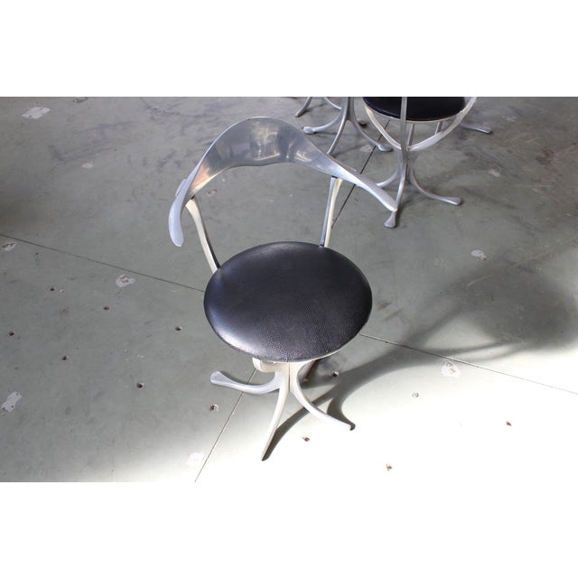 Square Dining Table and Chairs, Italy, 1920s, Set of 5 For Sale - Image 9 of 18