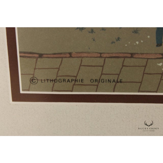 Michel Delacroix 'Marchand de Farine' Framed Numbered Lithograph For Sale - Image 17 of 18