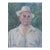 Vintage Soviet Man Portrait, Original Oil Painting on Canvas, 1970s 62-47 For Sale