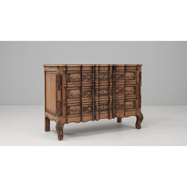 Wood 19th Century French Wooden Chest Of Drawers For Sale - Image 7 of 18