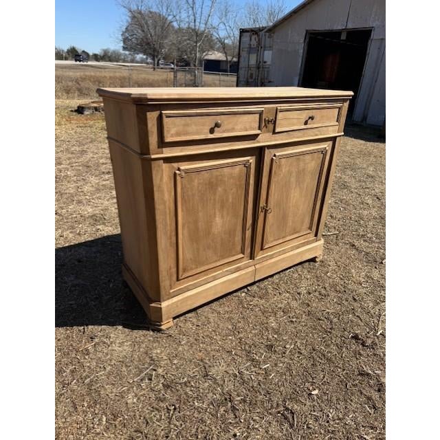 18th Century French Louis Philippe Solid Walnut Bleached sideboard made of solid walnut the wood was professionally sanded...
