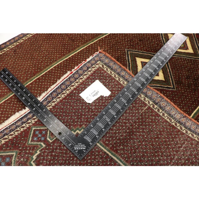 Mid 20th Century Vintage Persian Afshar Rug With Mid-Century Modern Style - 02'11 X 03'07 For Sale - Image 5 of 10