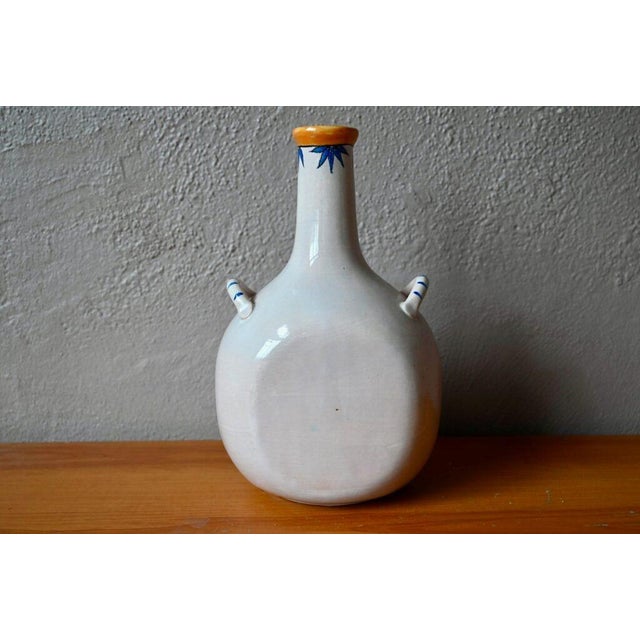 Ceramic Antique-Style Aqua Vitæ Earthenware Flask For Sale - Image 7 of 11
