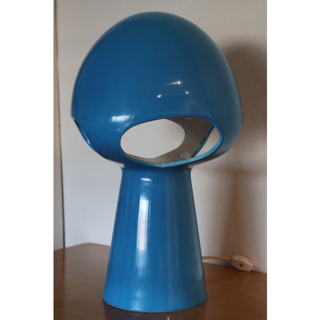 Space Age Ceramic Mushroom Lamp, 1970s For Sale In Los Angeles - Image 6 of 16