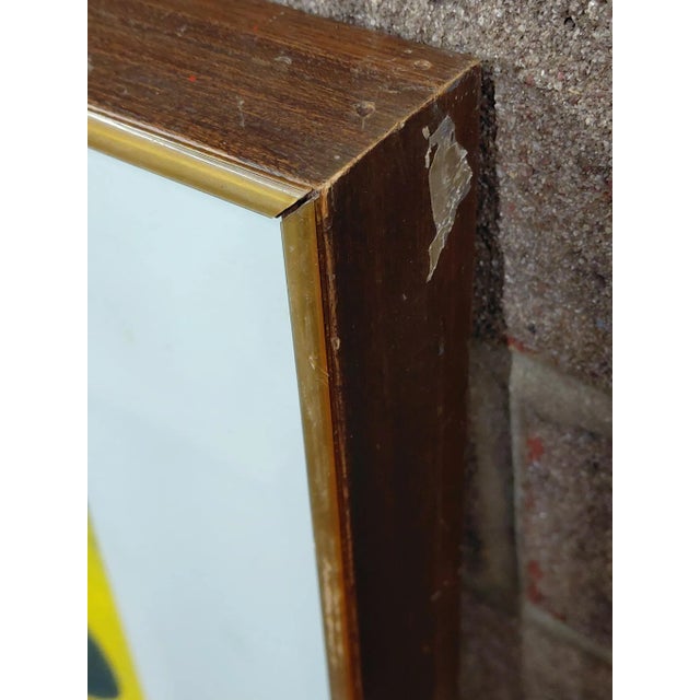 Wood Framed Signed James Akston Mixed Media Painting For Sale - Image 7 of 11