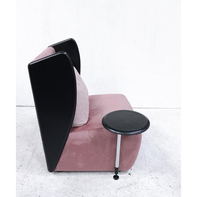 Italian Postmodern Lounge Chair by Augusto Mandelli & Walter Selva for Salmistraro, 1980s For Sale - Image 11 of 17