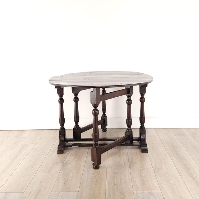 Early 19th Century English Oak Dropleaf Table For Sale In San Francisco - Image 6 of 12