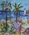 Contemporary Yvon Grac, The Cros Dei Pin Beach at St. Jean Cap Ferrat, 1990s, Oil Painting on Canvas, Framed For Sale - Image 3 of 18