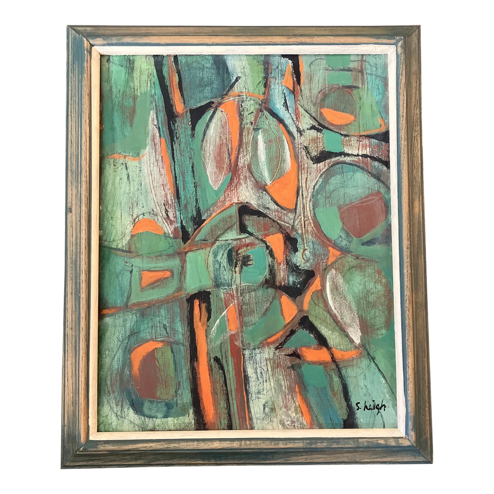 Contemporary Original Stephen Heigh Abstract Painting “In Forest Depth ...