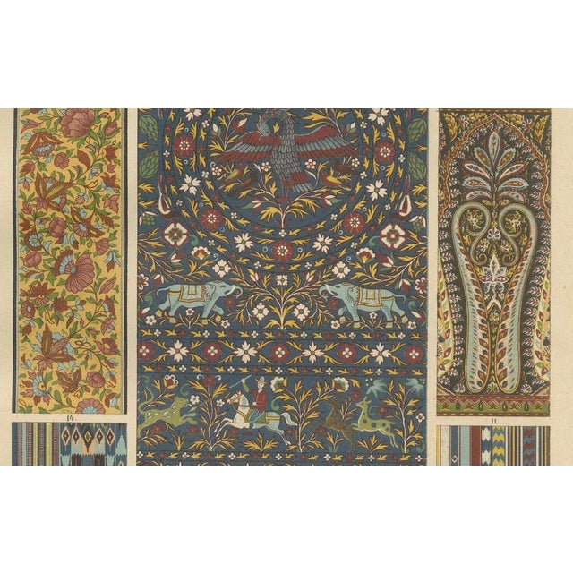 Late 19th Century Metalwork and Textile Motifs, 1887, Paper, Set of 2 For Sale - Image 5 of 10