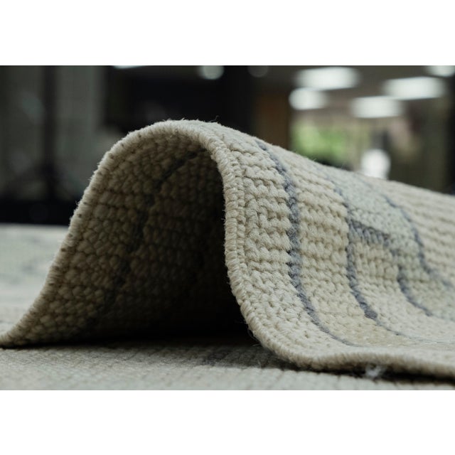 Gray Turkish Oushak Rug 10'4" x 13'7" #18083 For Sale - Image 8 of 8