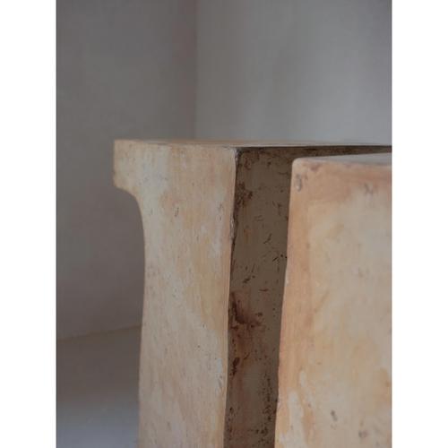 Textile Munk Console in Hemp Crete by Lucas Tyra Morten For Sale - Image 7 of 10