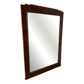 Large French Art Deco Wall Mirror, 1930s For Sale