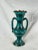 Tribal Late 19th Century Antique Moroccan Safi Boho Deep Green Vase With Handles For Sale - Image 3 of 11