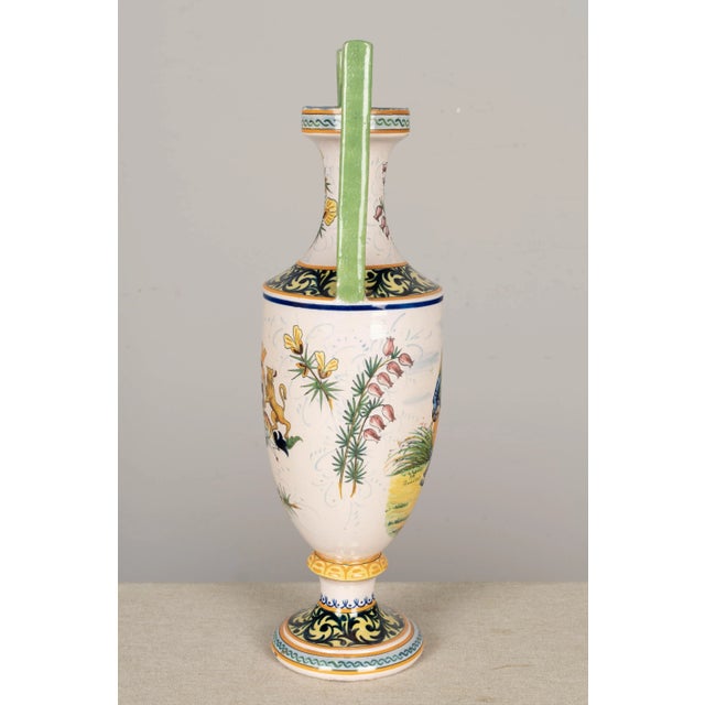 Henriot Quimper French Hr Quimper Vase For Sale - Image 4 of 13