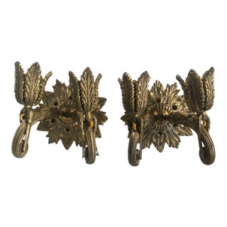 Bronze Wall Lamps, 1920s, Set of 2 For Sale