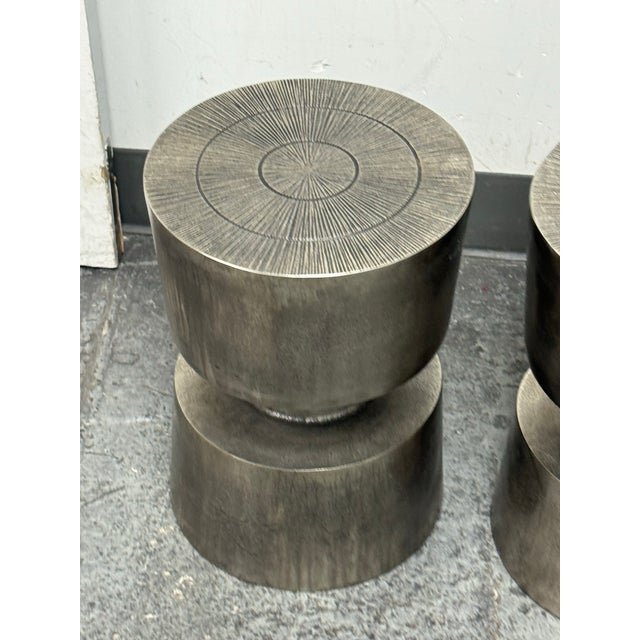 Moe's Home Victor Side Tables/Stools, Pair For Sale - Image 9 of 12