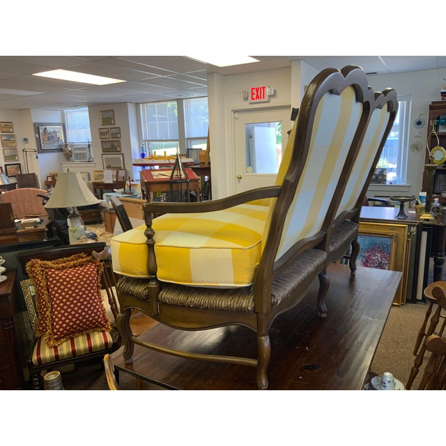 20th Calico Corners Country French Style Setee For Sale - Image 4 of 11