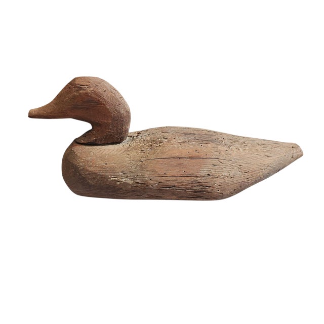 Antique Folk Art Style Mallard Decoy For Sale - Image 4 of 7