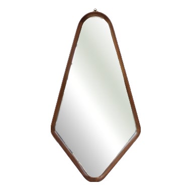 Drop-Shaped Wall Mirror, 1950s For Sale