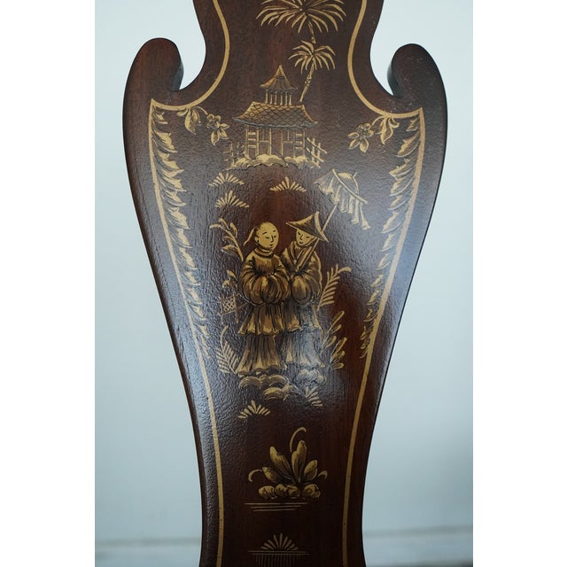 Vintage Drexel Heritage Chinoiserie Dining Chairs (Set of 8) For Sale - Image 12 of 17