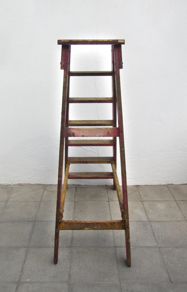 Industrial Wooden Archive Ladder, 1950s | Chairish