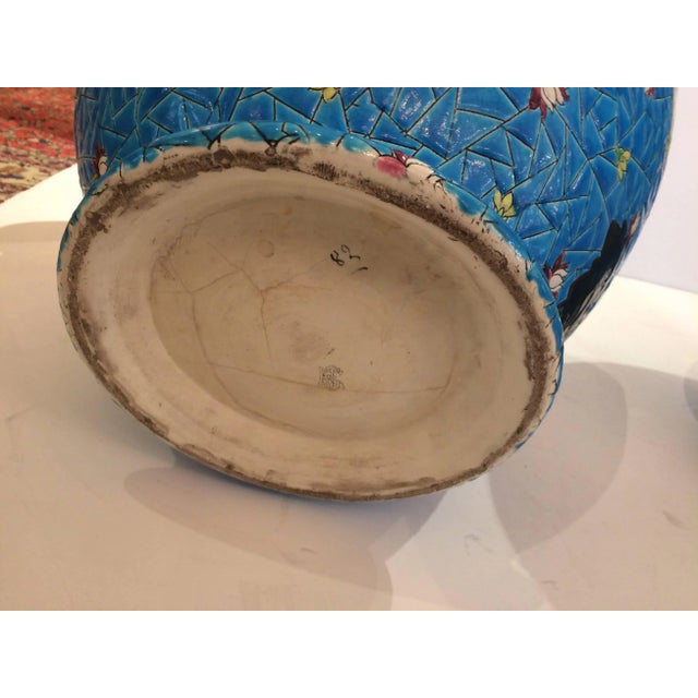 Art Nouveau Longwy Vases - a Pair For Sale - Image 3 of 13