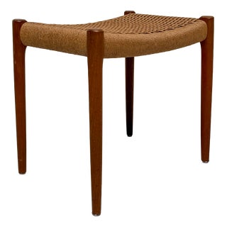 Vintage Danish Model 80A Teak Stool by Niels Otto Møller from J.L. Møllers, 1960s For Sale
