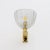 Art Deco Brass and Pelugoso Murano Glass Sconces from Seguso Vetri Darte, 1940, Set of 2 For Sale - Image 6 of 8