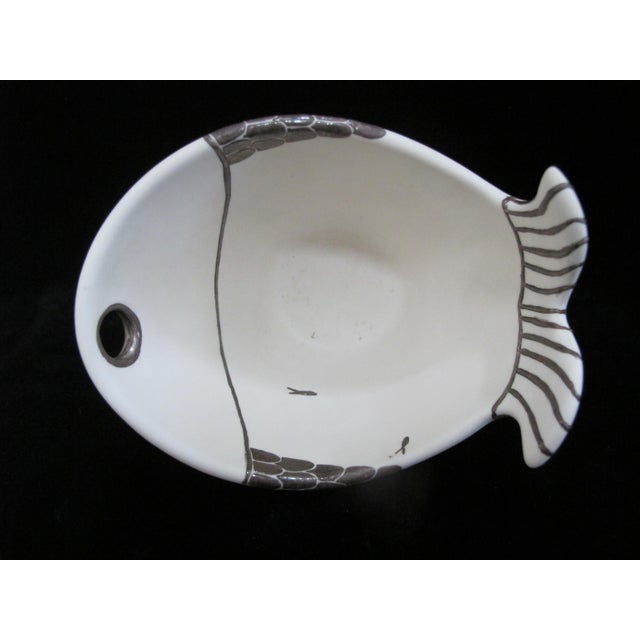 Metal Emilia Castillo Mexico Sterling Silver Pottery Fish Ramen Bowl With Chopsticks For Sale - Image 7 of 12