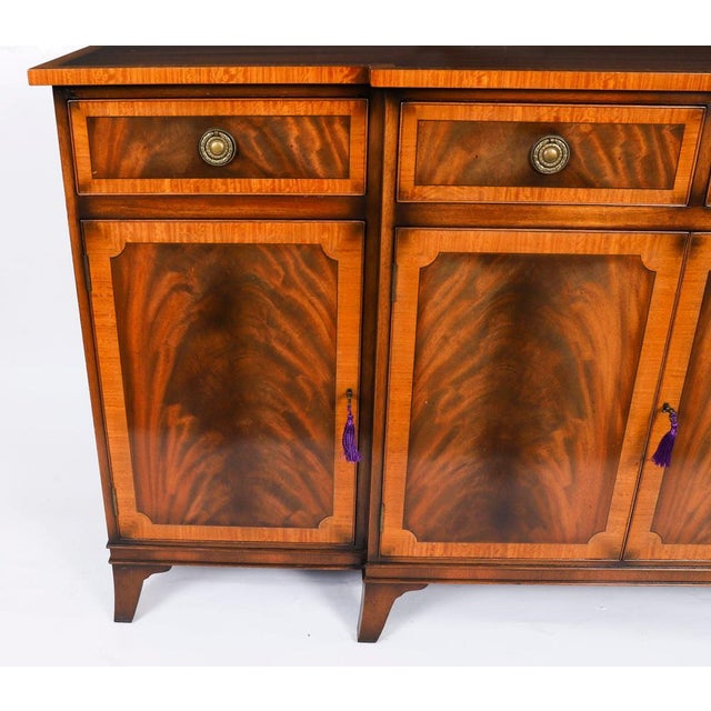 Vintage Flame Mahogany Sideboard from Harrods, Late 20th Century For Sale - Image 5 of 18