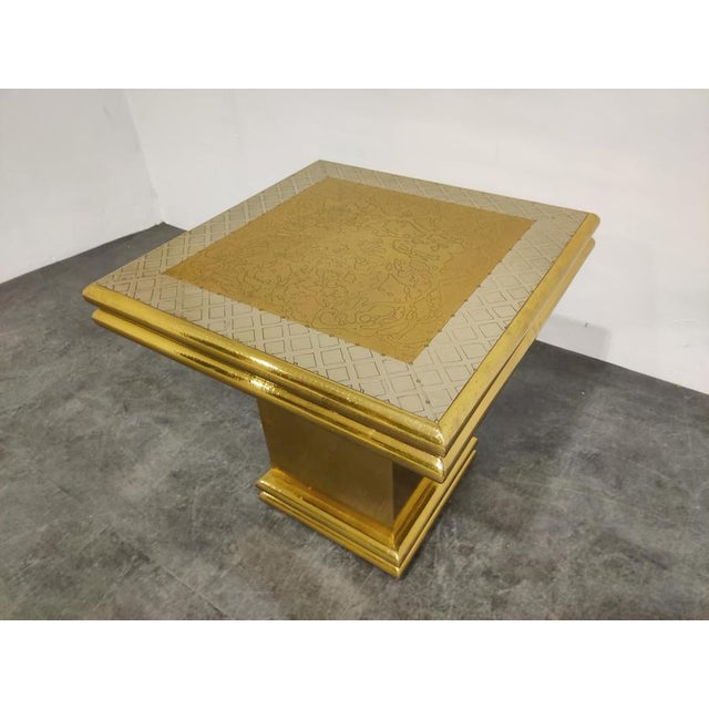 Gold Occasional Table by Gony Nava, 1980s For Sale - Image 8 of 13