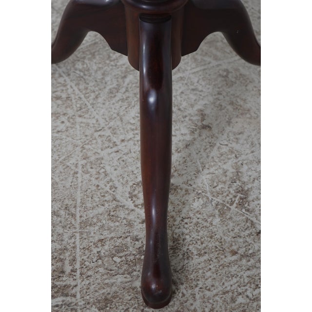 Henkel Harris Mahogany Octagonal Occasional Table For Sale - Image 15 of 18