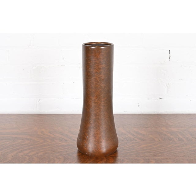 Heintz Arts & Crafts Sterling Silver on Bronze Large Vase For Sale - Image 10 of 12