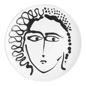Pablo Face Plate, Black/White Dots