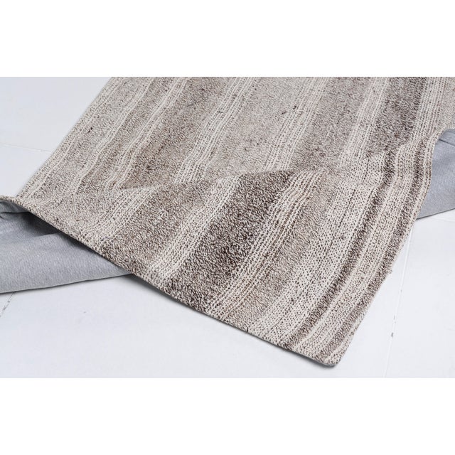 Vintage Anatolian Wool Kilim Runner For Sale - Image 4 of 11