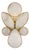 kate spade new york for Visual Comfort Signature Lloyd Small Jeweled Sconce in Soft Brass with Alabaster For Sale